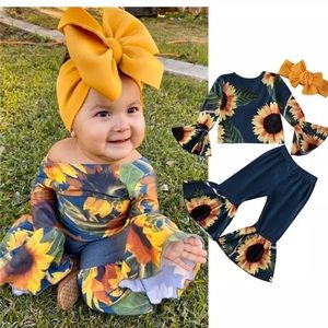 Sunflower outfit w/headband